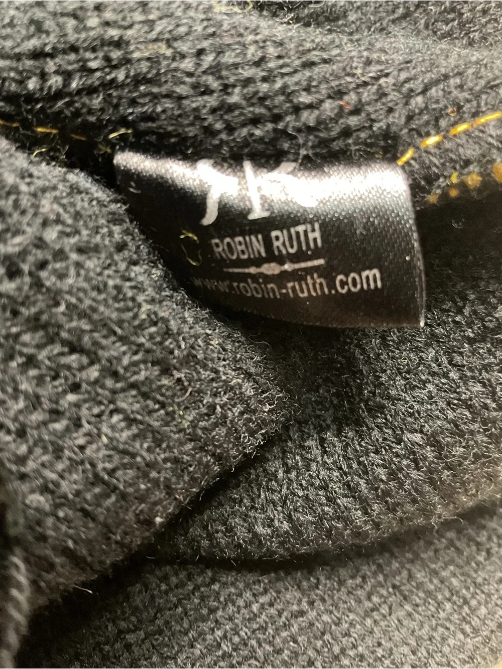 Robin Ruth Amsterdam Pom Pom Beanie Black Orange Yellow Netherlands Souvenir Hat